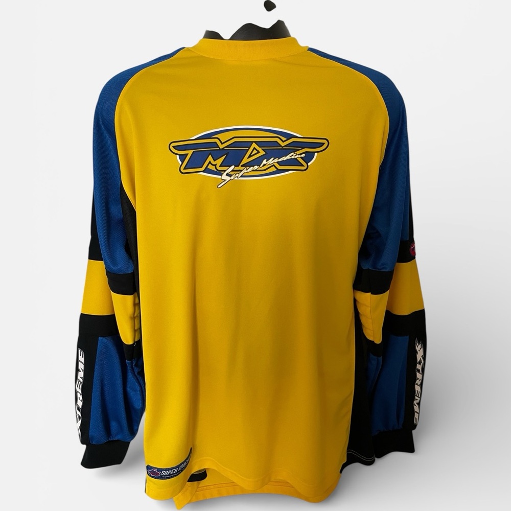 Men's Yellow and Blue Shirt